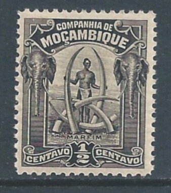 Mozambique Company #110 NH 1/2c Man & Ivory Tusks