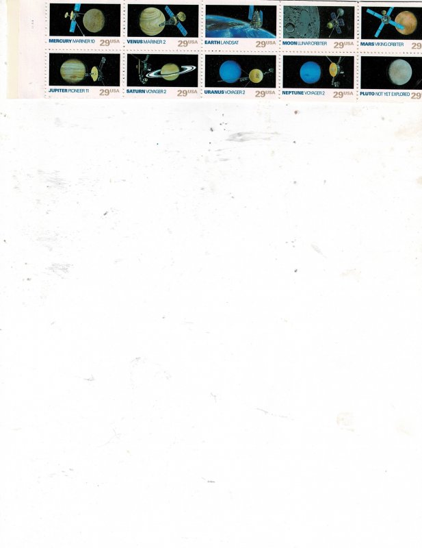 Space Exploration 29c US Postage Booklet BK192 #2568-77 VF MNH