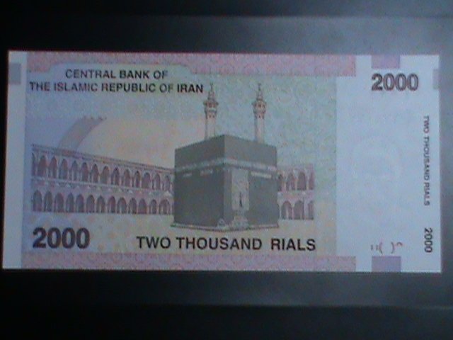 ​IRAN-1992-CAT#144-CENTRAL BANK OF IRAN 2000 RIALS- UNCIRCULATED VF-LAST ONE