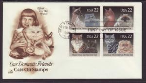 US 2375a Cats Artcraft U/A FDC