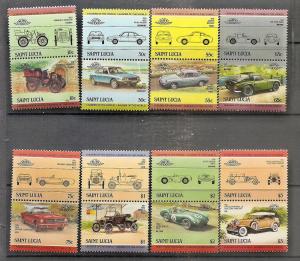 St.Lucia  686-93 MNH 1984 Classic Cars