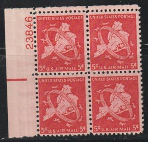 United States SC C38. Plate block. Mint Never Hinged