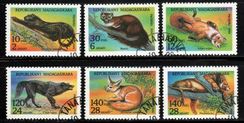 Malagasy Republic #1182-88 ~ Short Set 6 of 7 ~ Animals ~ Ucto, NH (1995)