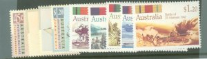 Australia  #1249-1257 Mint (NH) Multiple