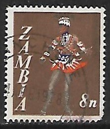 Zambia # 43 - Vimbuza Dancer - used.....{BE13}