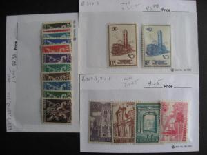 Sales Card/Glassine hoard breakdown BELGIUM MH all different,unverified