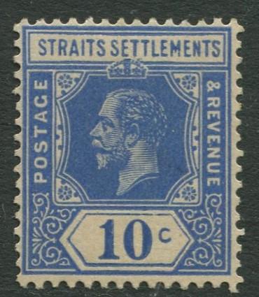 Straits Settlements - Scott 159 - KGV Definitive - 1919 - MNG - 10c Stamp