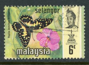 Malaysia Selanger 131 U 1971 6c butterfly