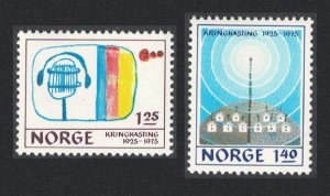 Norway Norwegian Broadcasting System 2v 1975 MNH SC#663-664 SG#746-747