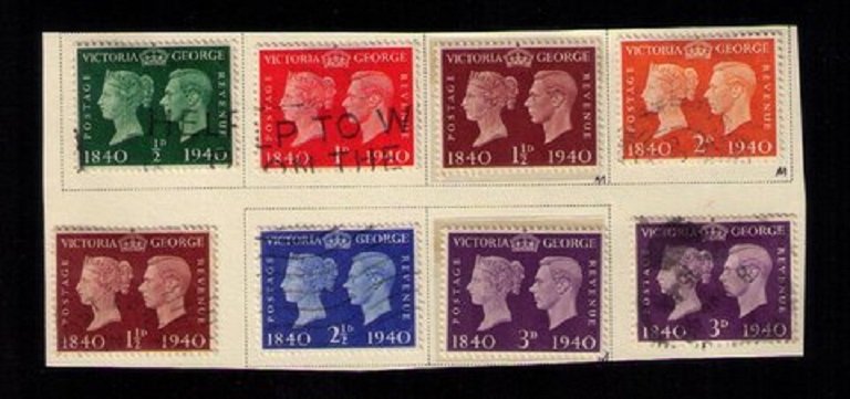 Great Britain Sg 479-Sg 484 Used & MNH QV & KGVI Sc 252-Sc 267 F-VF See Notes