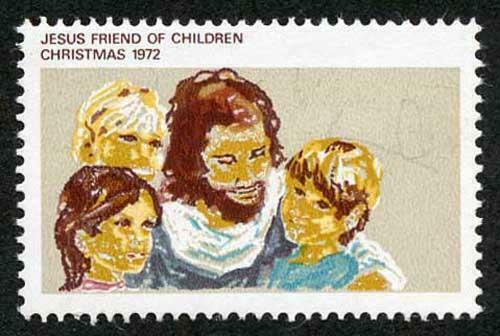 Australia SG530a 1972 7c Christmas Brown Red Omitted (Australia 7c) U/M