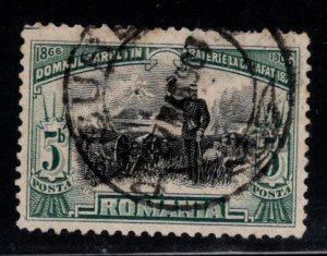 Romania Scott 177 Used stamp from 1901 King Carol set