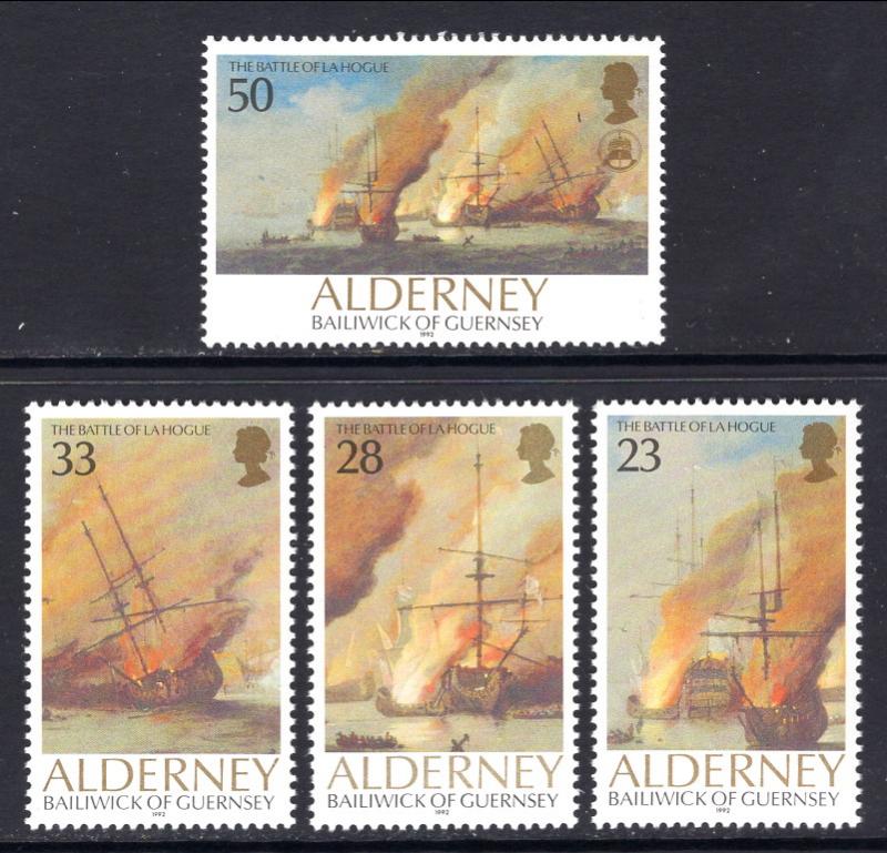 Alderney 65-68 Sailing Ships MNH VF