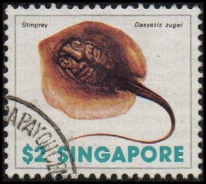 Singapore 273 - Used - $2 Stingray (1977) (cv $0.90)