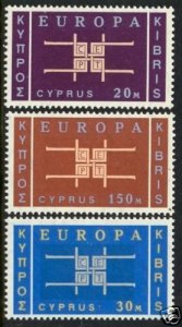 CYPRUS Sc # 229-31 (2) MNH Complete EUROPA