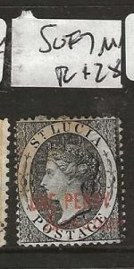 ST LUCIA  SG F7     QV  1D   MNG     P0813H