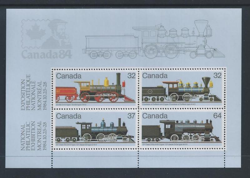 Can Locomotives 1860-1905 - 2 #1039a Souvenir Sheet MNH5