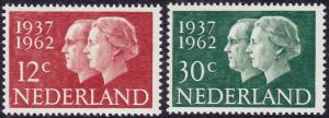 Netherlands - 1962 - Scott #389-90 - MNH - Royal Couple