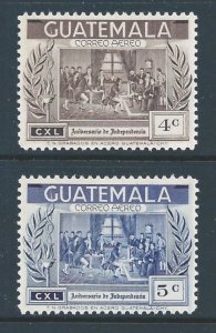 Guatemala #C255-6 NH 4c,5c Independence Anniv. 5/62 Issues