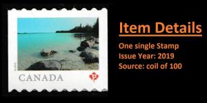 Canada 3148 Far & Wide Little Limestone Lake P coil single MNH 2019