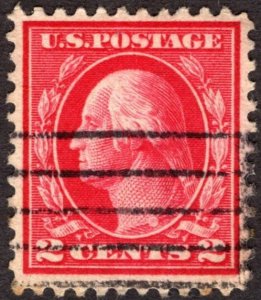 1917, US 2c, Washington, Used, Well-Centered, Sc 499