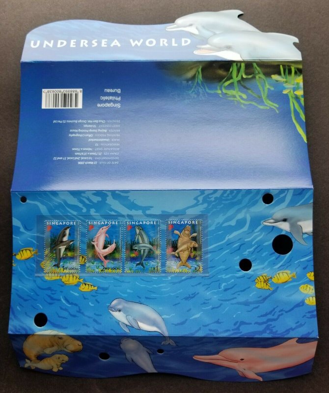 Singapore Undersea World 2006 Marine Dugong Dolphin Coral Ocean (p.pack MNH