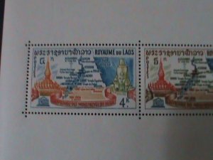 LAOS-1964 SC#91a UNESCO-TO SAVE HISTORIC MONUMENTS IN NAMBIA-MNH S/S-VERY FINE