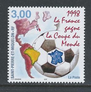 St. Pierre & Miquelon #673 NH World Cup Soccer