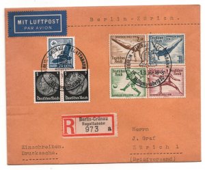 Germany 1936 Berlin Olympics First Day Cover Special Stadium PMK WS28495