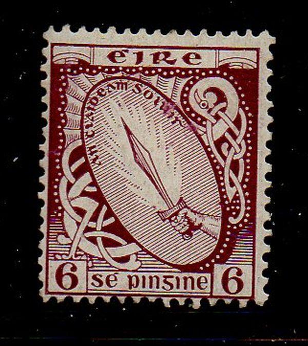 Ireland Sc 73 1922 6d Sword of Light stamp mint