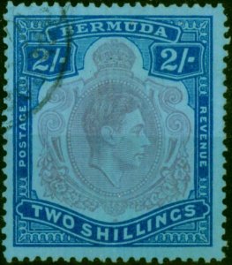 Bermuda 1950 2s Dull Purple & Blue-Pale Blue SG116e P.13 Fine Used