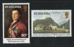 Thematic stamps ST.HELENA 1980 Duke of Wellington visit 367/8 set of 2 mint