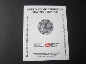 New Zealand 1990 world stamp show MNH