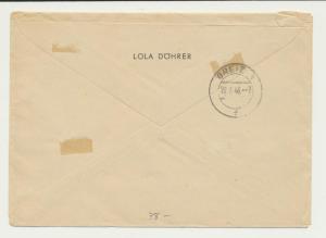 POLAND GERMAN OCC 1943 REG COVER, TERESPOL TO THUR, 2 & 4z RATED(SEE BELOW)