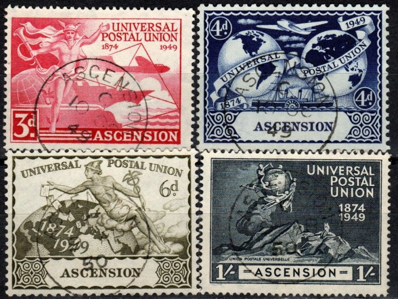 Ascension #57-60  F-VF Used CV $9.00  (X1236)