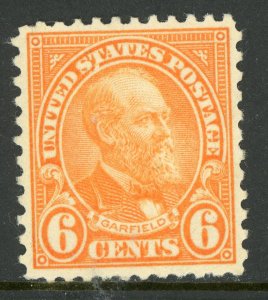 USA 1923 Fourth Bureau 6¢ Garfield Perf 11x10½ Scott 638 MNH G209