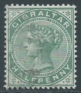 Gibraltar, Sc #8, 1/2d Used