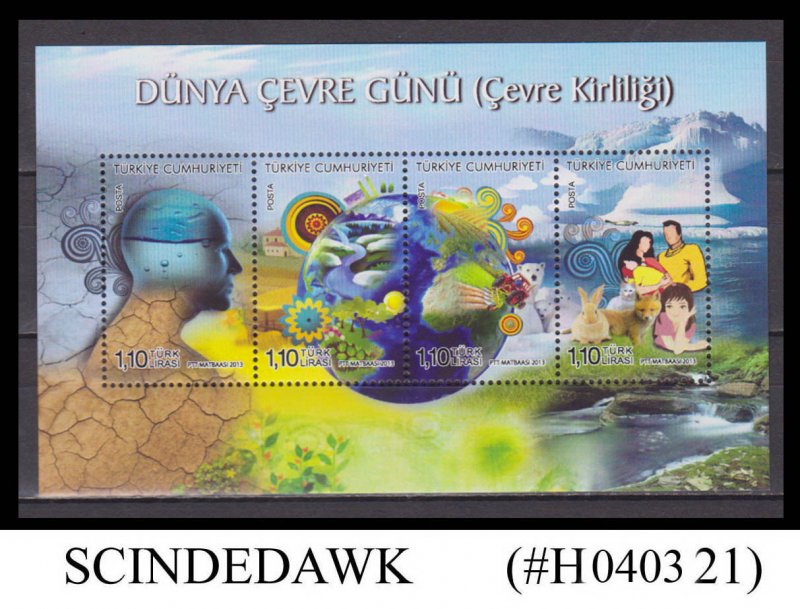 TURKEY - 2013 WORLD ENVIRONMENT DAY MIN/SHT MNH