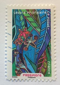 France 2016 Scott 5077 used - Flowers galore, Passionflower, passifiore