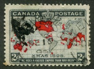 CANADA #85 USED - AD ON BACK