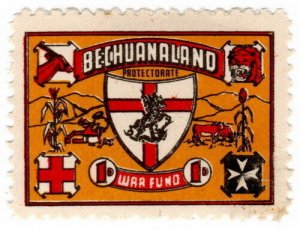 (I.B) Bechuanaland Protectorate Cinderella : War Relief Fund 1d