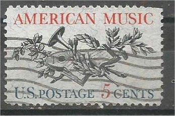 UNITED STATES, 1964, used 5c American Music Scott 1252