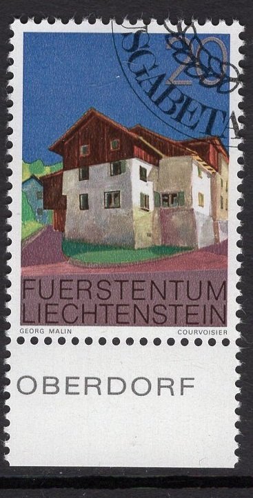 Liechtenstein   #639   cancelled  1978  buildings  20rp
