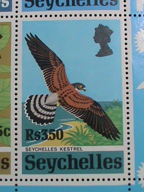 SEYCHELLES STAMP:1972-SC#304A  RARE BIRDS  MNH - S/S SHEET POST OFFICE FRESH