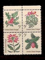 #1254a-1257a 1964 Christmas Block Mint NH TAGGED