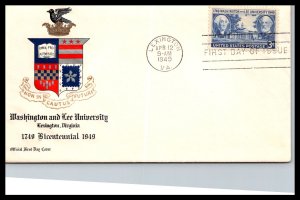 #982 Washington & Lee – FIRST Bicentennial Committee Cachet EV20