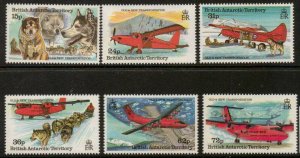 BRITISH ANTARCTIC TERR. SG240/5 1994 FORMS OF TRANSPORTATION MNH