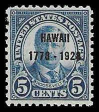 PCBstamps  US # 648 5c Hawaii Sesquicentennial, MNN, (3)