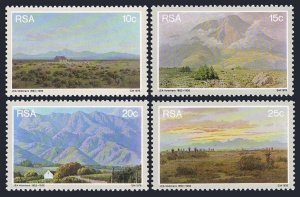 South Africa 505-508, 508a, MNH. Mi 542-545, Bl.6. Landscapes by Volschenk,1978.