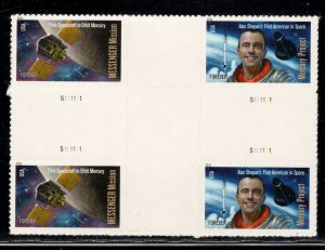 UNITED STATES SC# 4527-28 CROSS GUTTER BLK/4 VF/NH